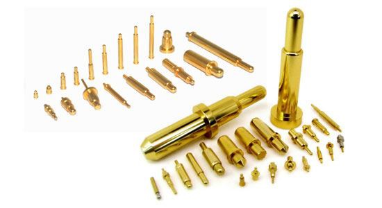 स्प्रिंग पोगो पिन के लिए सामग्री और चढ़ाना