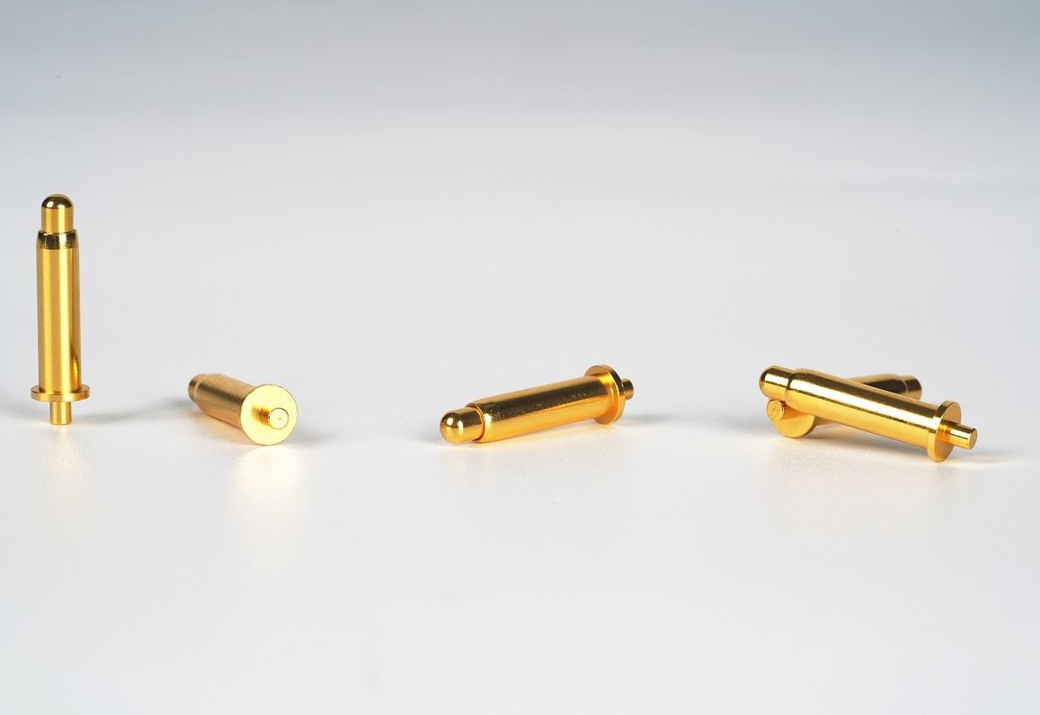 स्प्रिंग-लोडेड पोगो पिन की संरचना