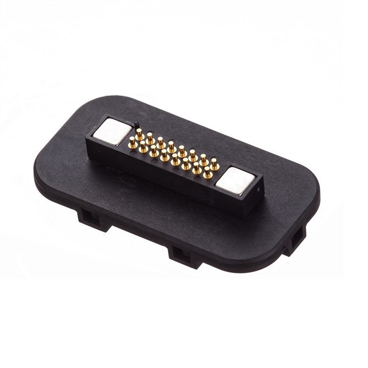 चुंबकीय मढ़वाया सोना पोगो पिन सोल्डरलेस कनेक्टर