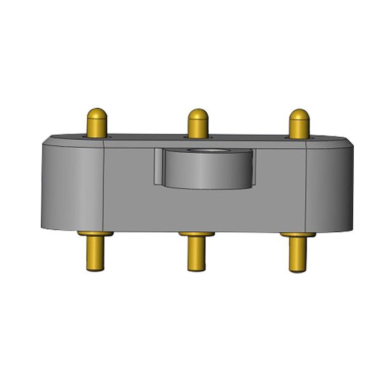 होल पोगो पिन सर्कुलर कनेक्टर के माध्यम से