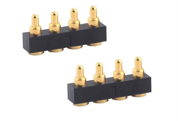 4 Pin Plated Gold Magnetic Coonector